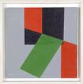 Three Colour Composition on Grey by George Dannatt